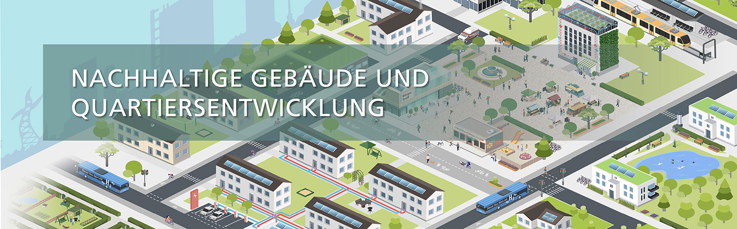 Nachhaltige Gebäude und Quartiersentwicklung Bühne