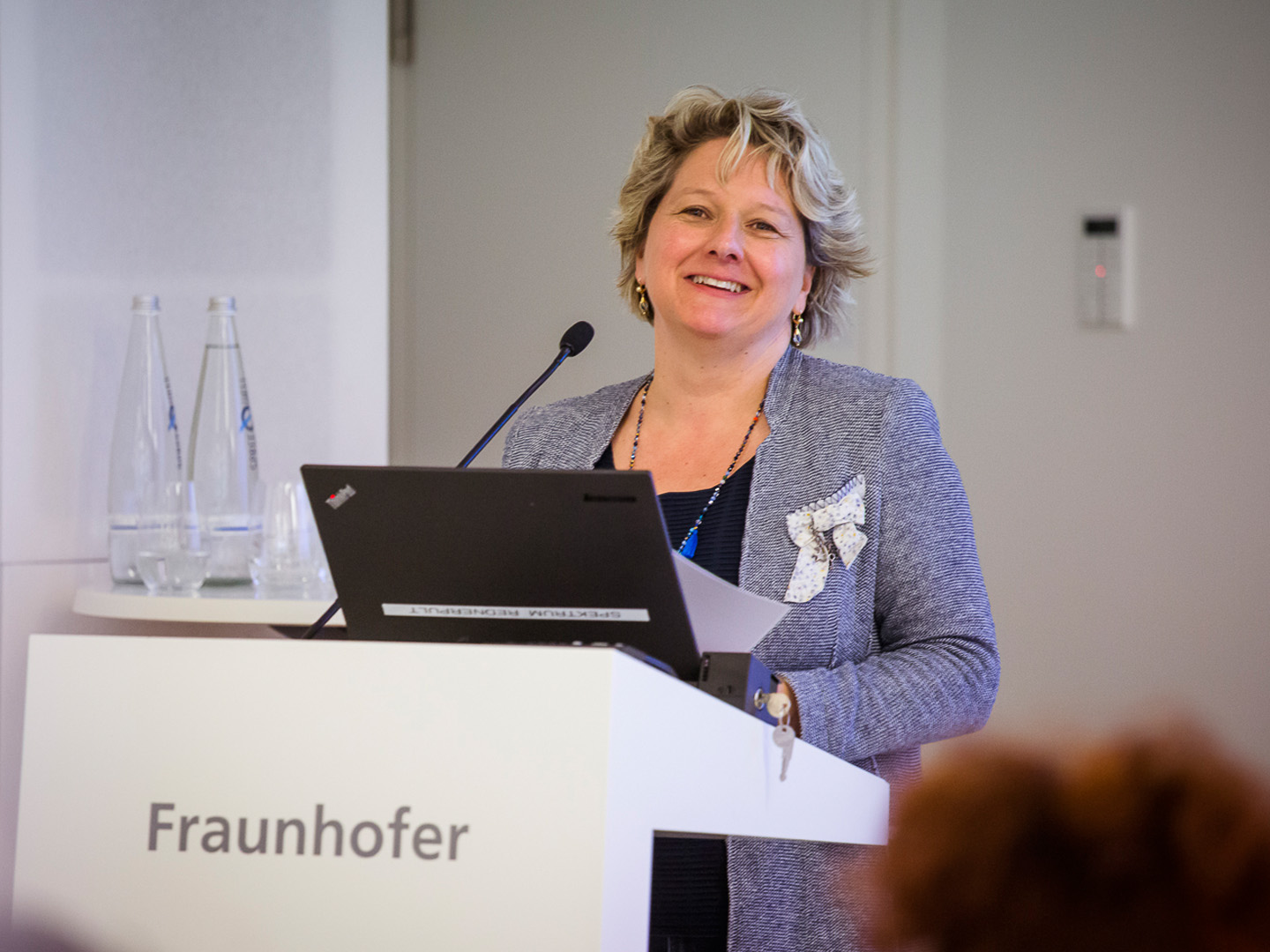 Svenja Schulze, Bundesministerin für Umwelt, Naturschutz und nukleare Sicherheit, auf der Abschlusskonferenz. Svenja Schulze, Bundesministerin für Umwelt, Naturschutz und nukleare Sicherheit, auf der Abschlusskonferenz.