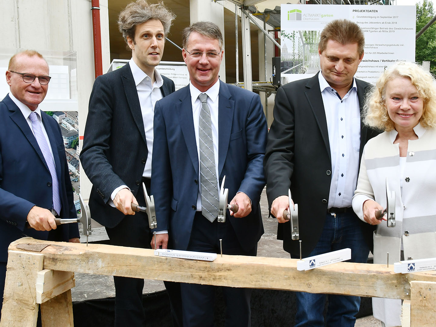 Richtfest des neuen Jobcenters Oberhausen