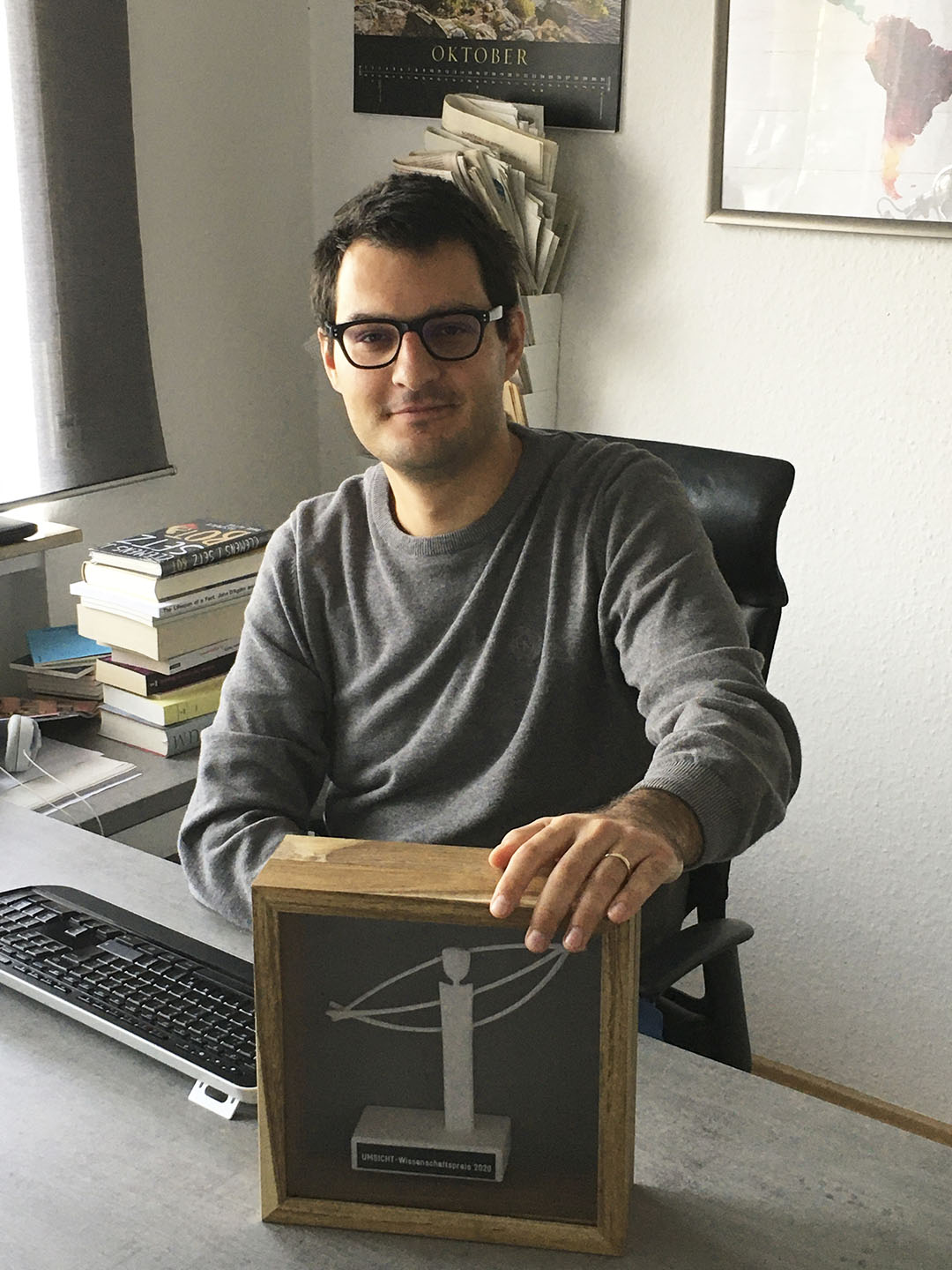 Adrian Lobe Preisträger des UMSICHT-Wissenschaftspreis 2020 in der Kategorie Journalismus: Adrian Lobe.