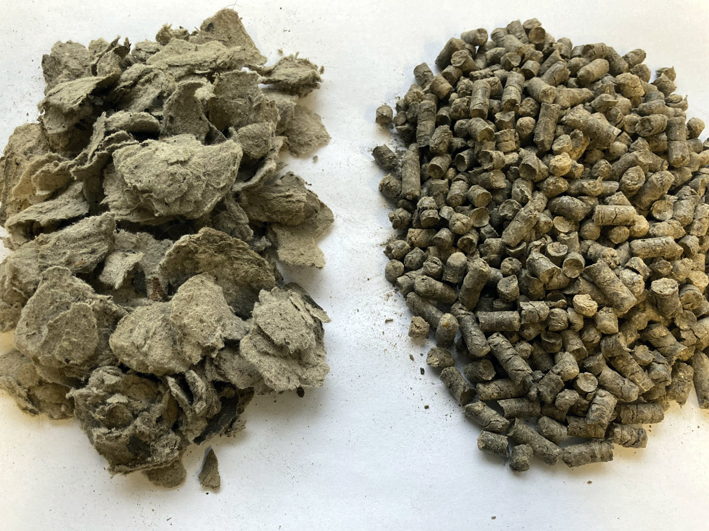 Biogener Brennstoff basierend auf Klärschlamm-Faserstoffen. Biogener Brennstoff basierend auf Klärschlamm-Faserstoffen.