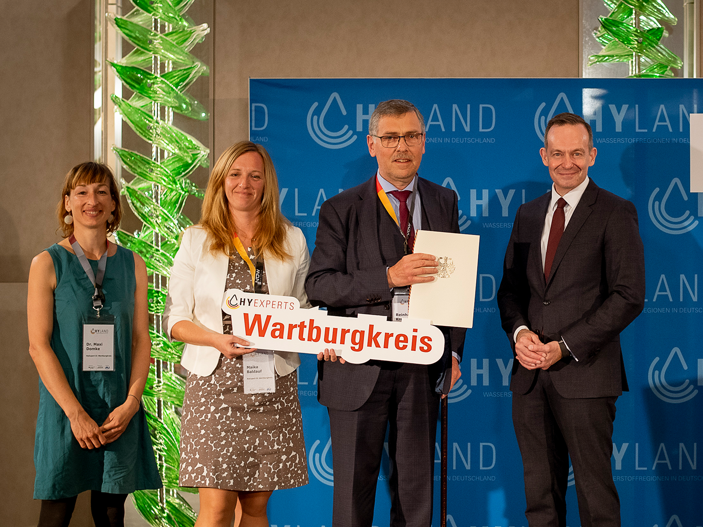 Übergabe der HyLand-Auszeichnung