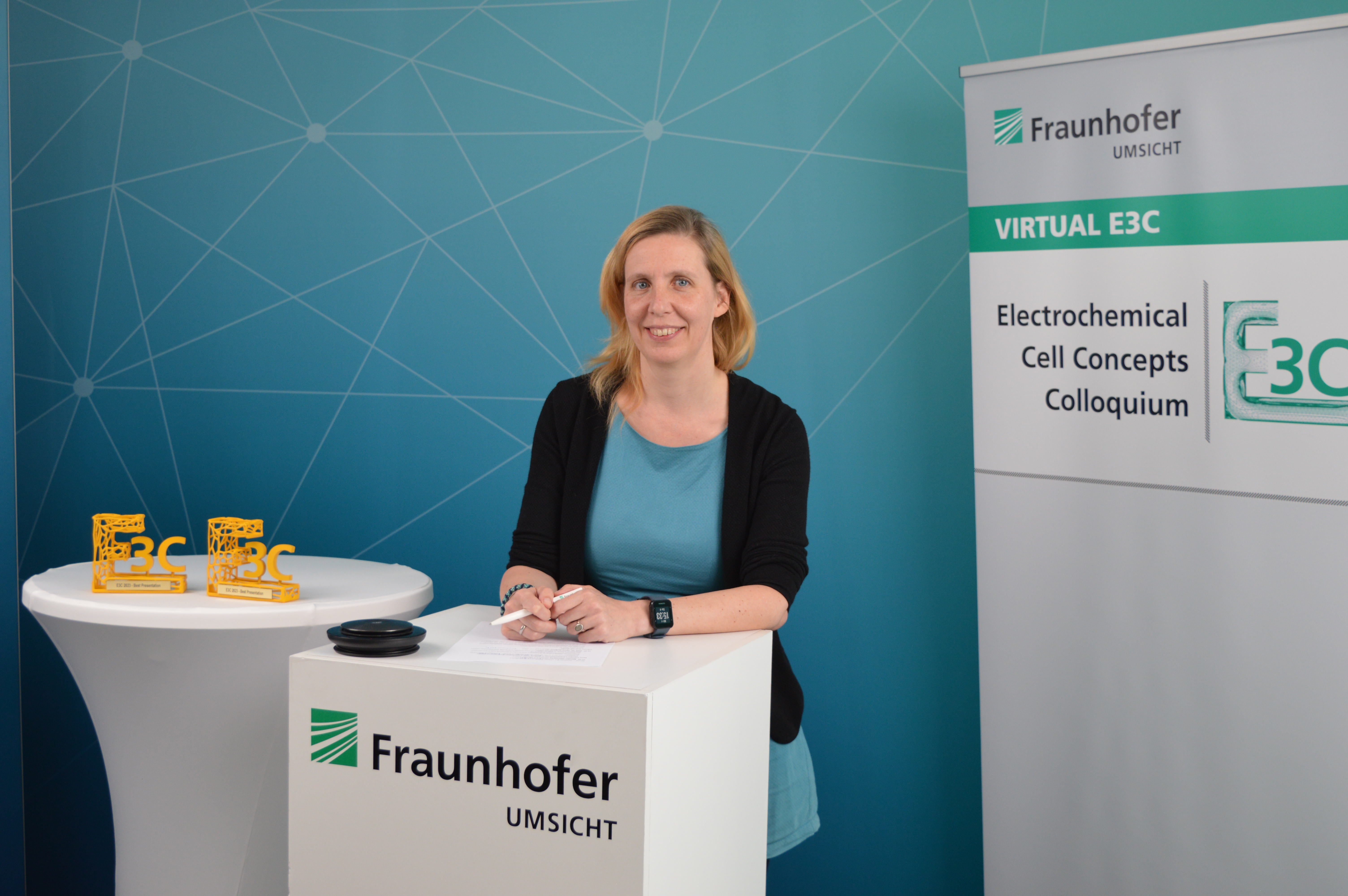 Prof. Dr.-Ing. Anna Grevé (Abteilungsleiterin Elektrochemische Energiespeicher am Fraunhofer UMSICHT).