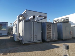 Aufstellfläche für Container-Prüfstände