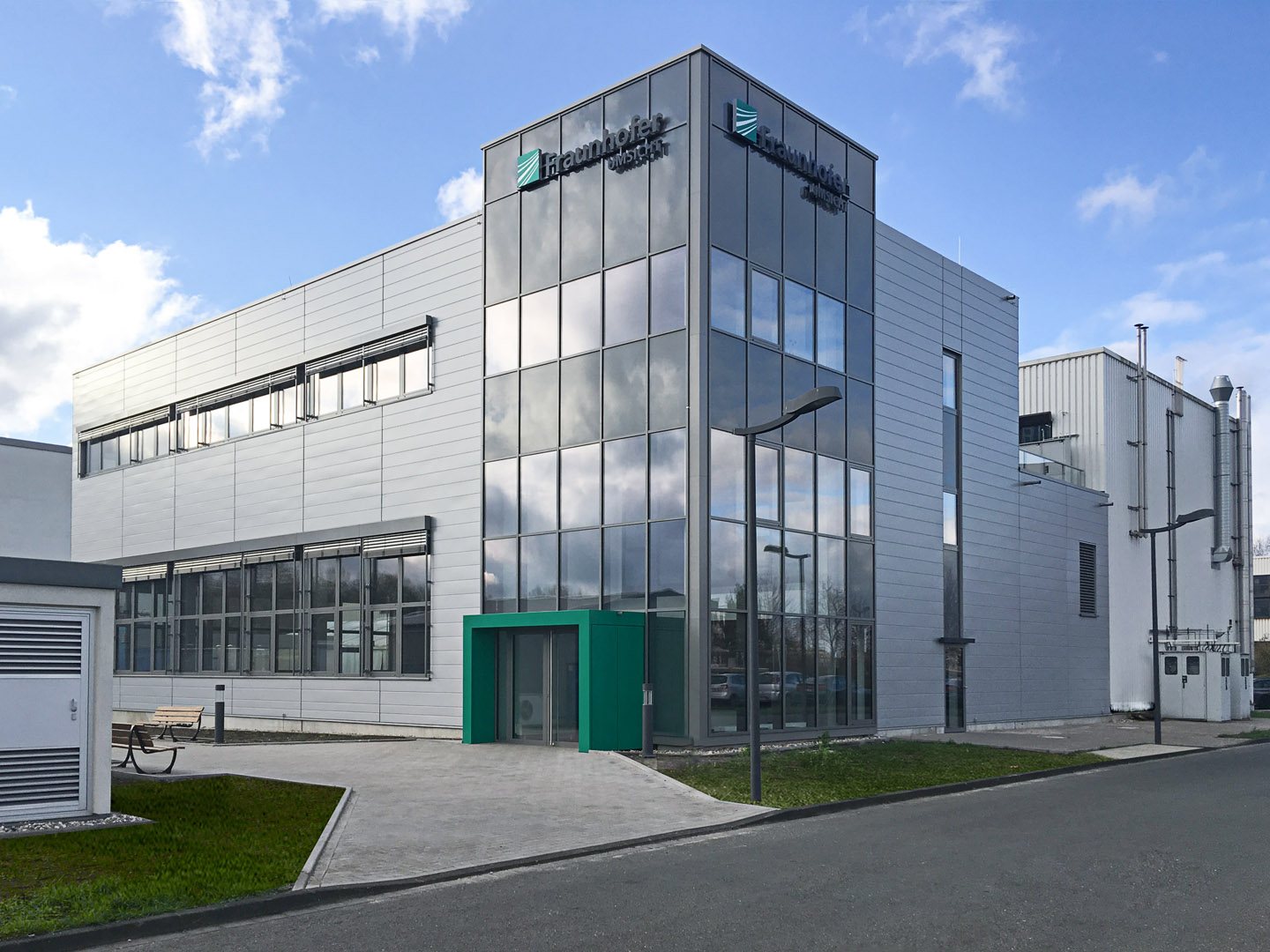 The Carbon2Chem® laboratory on the campus of the Fraunhofer Institute for Environmental, Safety, and Energy Technology UMSICHT in Oberhausen.